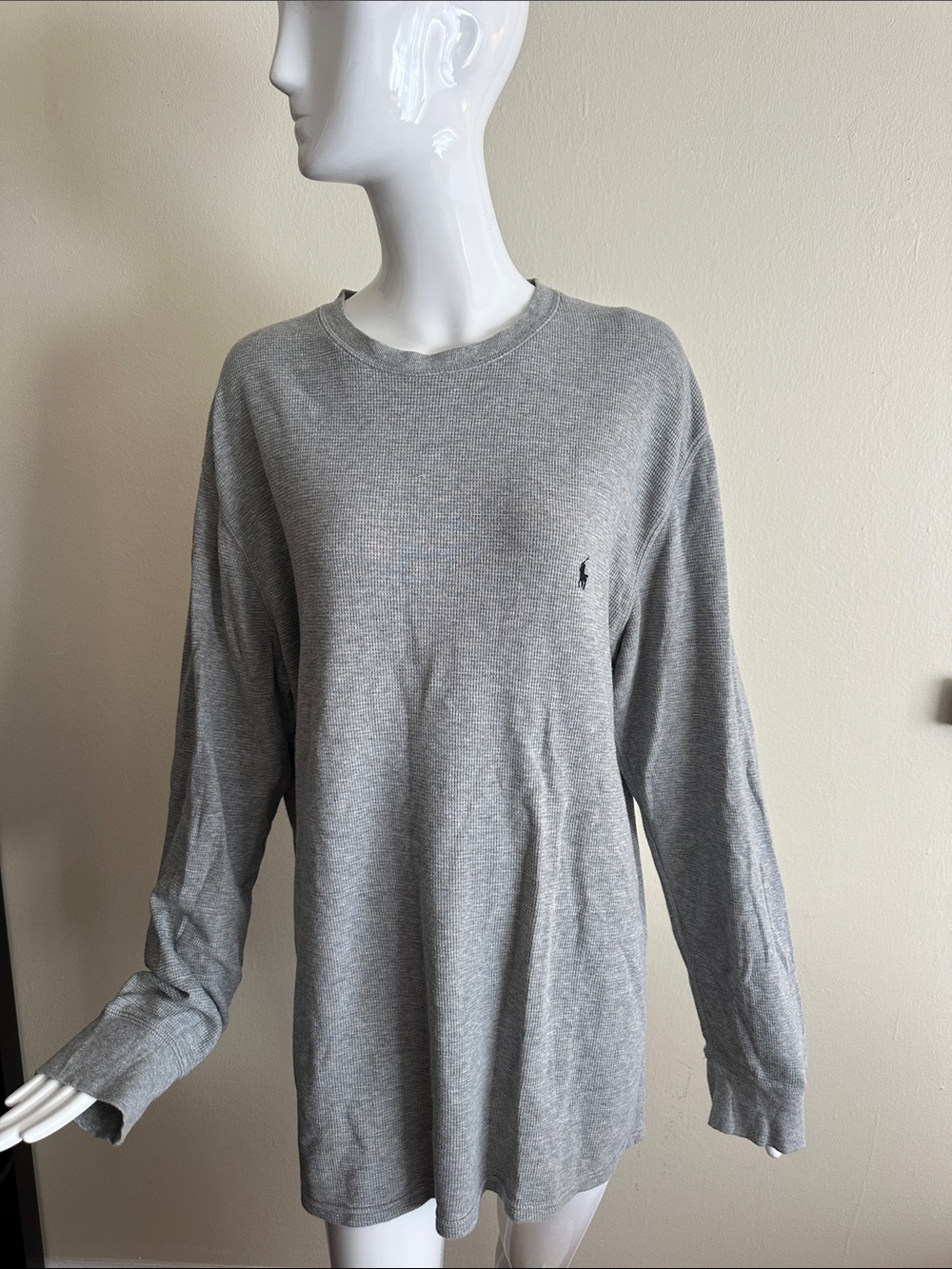 Polo by Ralph Lauren Light Gray Long Sleeve Crewneck Shirt